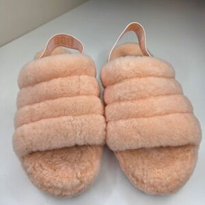 UGG Oh Fluff Yeah Slides Peach Women's Size 9